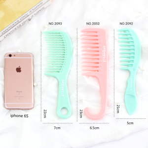 Custom Logo Home Tools Hair Care Plastic Hairbrush Colorful Hair Comb