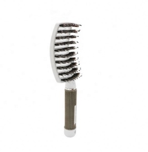 Customized Curved Vented Detangling Wave Brush Boar Bristle Hair