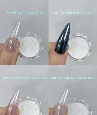 DIY DIP Mirror Powder in Jar Pot OEM Logo Nail Chrome Powder
