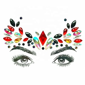 Eco-friendly Diamond Face Sticker Rhinestone Stickers Body Gems Temporary Tattoo Sticker