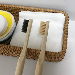 eco-friendly soft adult bamboo charcoal toothbrush