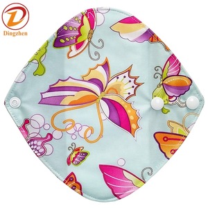 Eco Friendly Washable Women Feminine Bamboo fiber Cloth Napkin Pad Reusable Comfort Panty Liner Soft Sanitary Pad