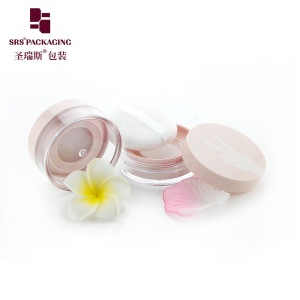 Empty cosmetic powder bottle 10g 20g Portable Pink Black Custom Make Up Loose Powder Jar