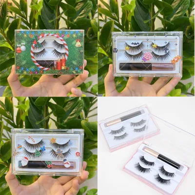 Factory Price 3D Silk Lashes Private Label Eyeliner False Eye Lash Magnetic Eyelashes