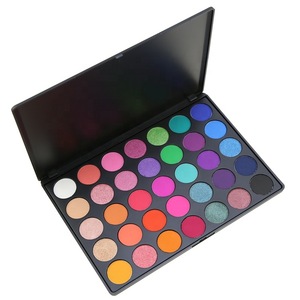 FDA approved New Design Custom Cosmetics 35 Color Glitter Eyeshadow Palette Wholesale