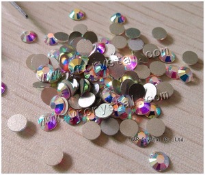 Flatback SS20 Crystal AB Non Hotfix Rhinestone For Clothes And Nails Art