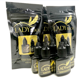 high-quality eyelashes extensions 10ml lady black glue wholesale