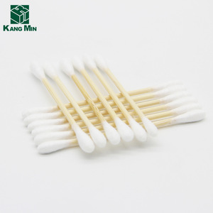 Hot Sell 200pcs double head bamboo stick  cotton buds daily use swab