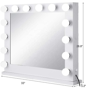 Led lighted table vanity makeup Mirror Adjusting LED Makeup Touch Sensor Hollywood Cosmetic Mirror