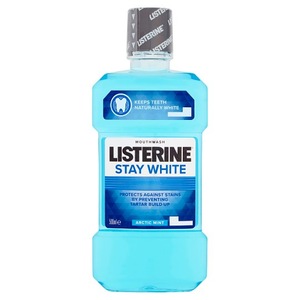 Listerine Stay White Antibacterial Mouthwash 500ml