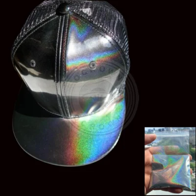 Ocrown Holographic Rainbow Mirror Nail Laser Holo Glitter Chrome Pigment