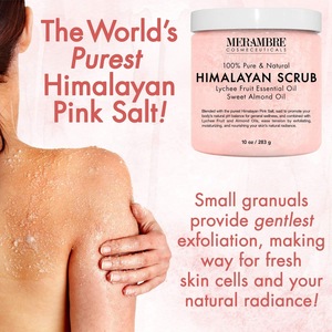OEM Private Label Organic Moisturizing Acne Essential Oil Himalayan Salt Scrub Body Scrub Exfoliator Foot Facial Face Scrub