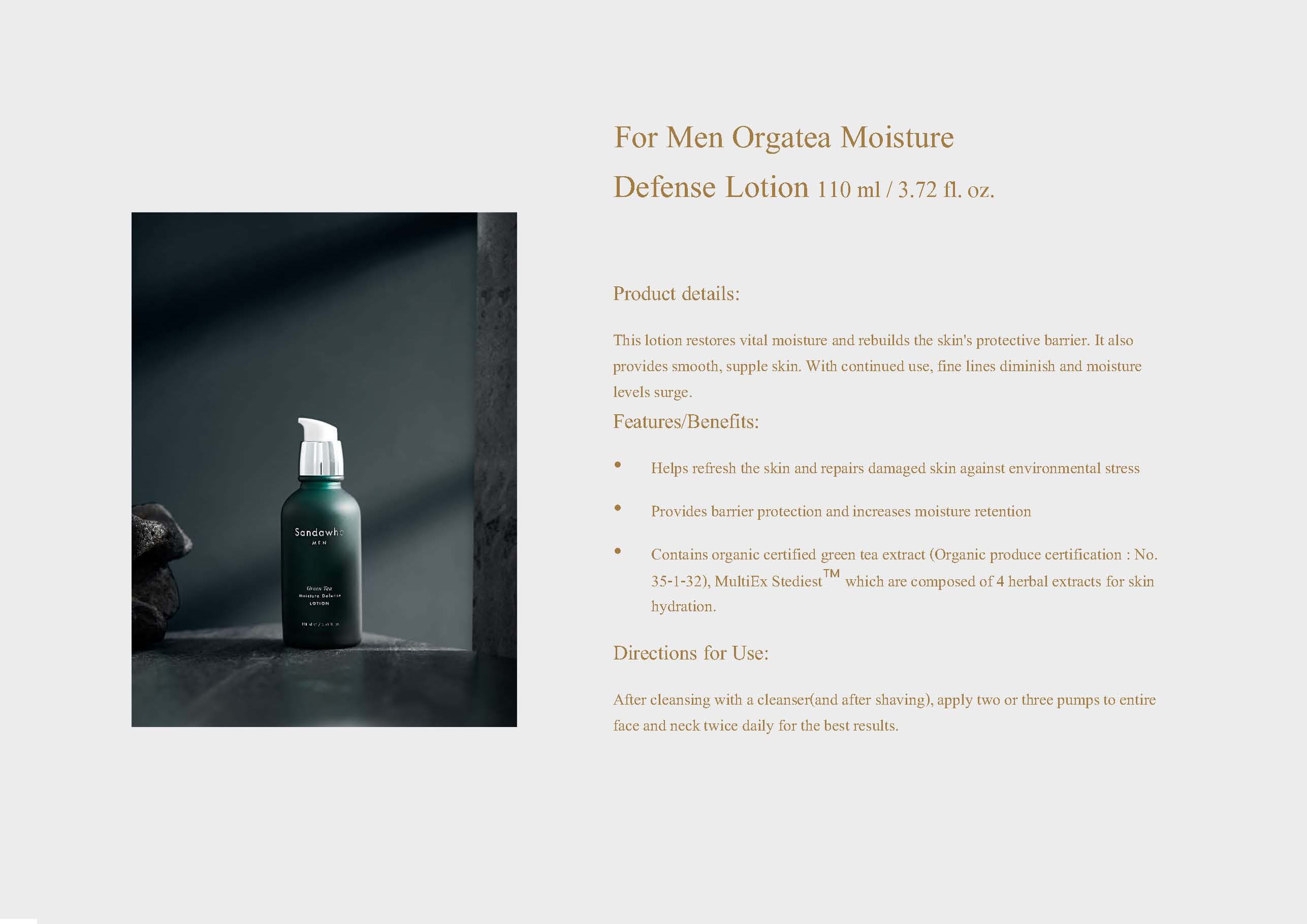 Organic Men Toner &amp; Lotion