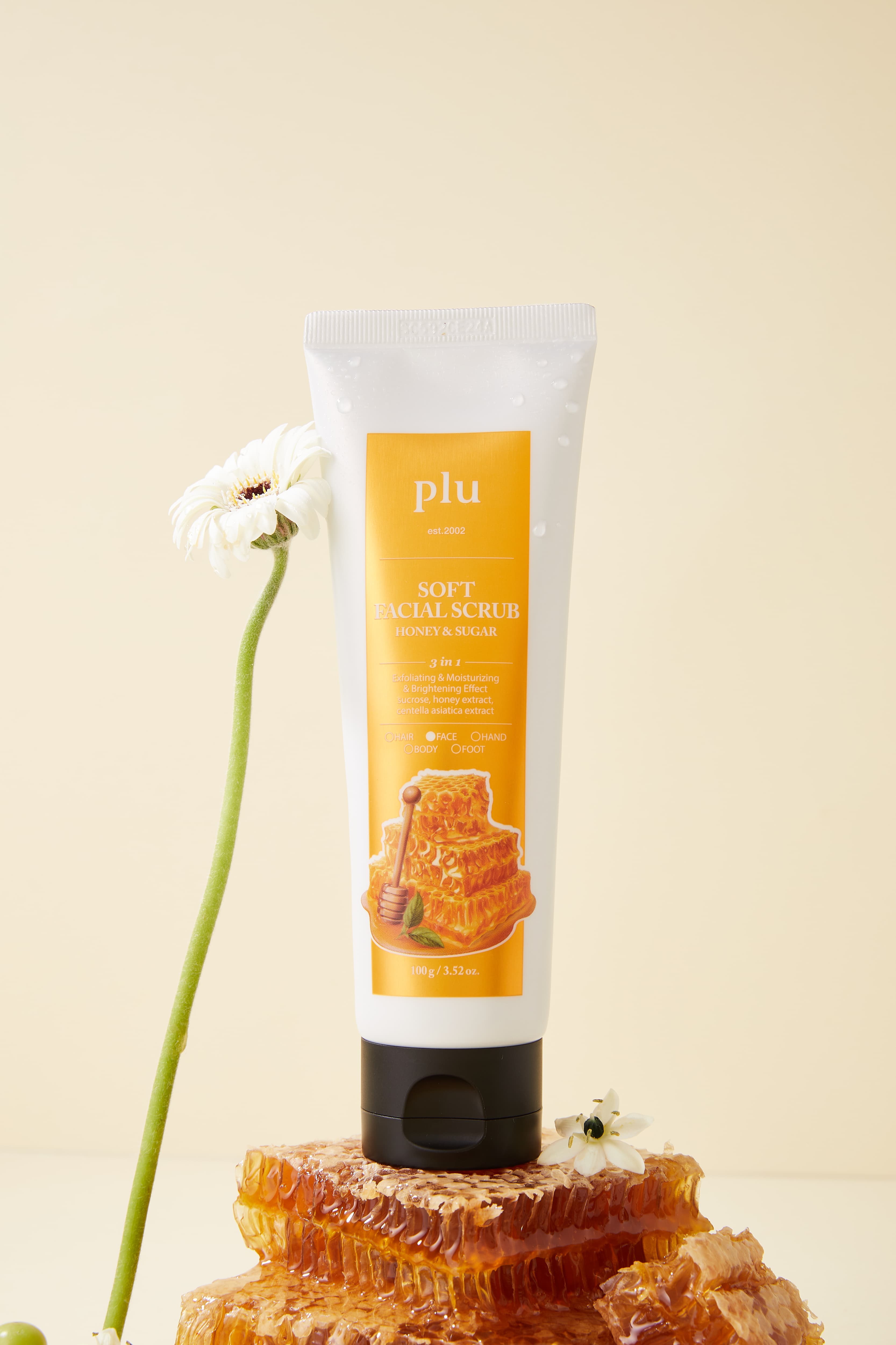 PLU Soft Facial Scrub Honey & Sugar