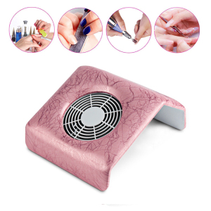 Portable Electric Fan Pink built Max Manicure Filters Strong Power Suction Built Salon Machine Drill Table Nail Dust Collector