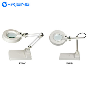 Portable Table Magnifying Led Magnific Lamp With Clamp For Factory Workbench