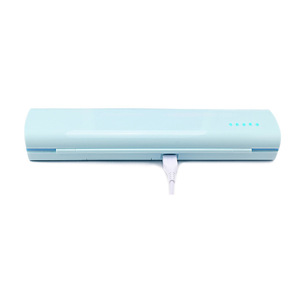 Portable Three Colors Option Travel Toothbrush Sanitizer Box With USB Connect Cable