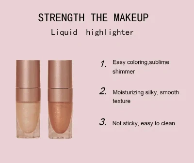Private Label Long Lasting Shimmer Cream Highlighter High Gloss Both Face Body Highlighter Makeup