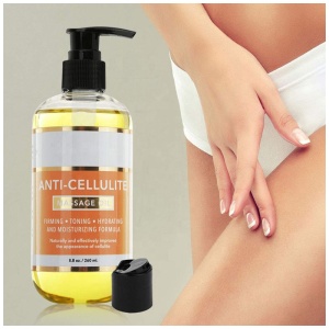 Private Label Pure natural Anti Cellulite Body Massage Oil With Brush