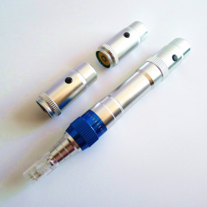 rechargeable derma pen with 3 batteries