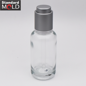 Round Glass Dropper Bottle 50ml for essential oil and ample