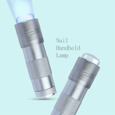 Silicone Handheld Lamp, Embossed Sticker Sequin Sticker Dedicated Manicure Handheld Lamp, Portable Mini One-Handed Phototherapy Nail Lamp