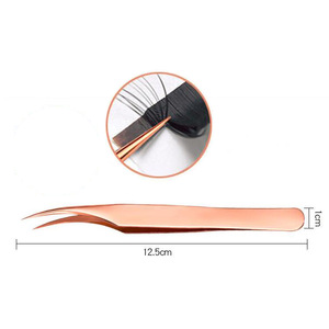 Top Quality Stainless Steel Tweezers Curved + Straight Rhinestones Sticker Picker Manicure Nail Art Makeup Eyelash Tool