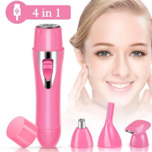 Waterproof Ladies  Body Womens Painless Facial Hair Remover Epilator hair shaver 4 in 1