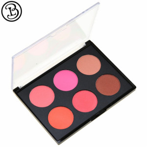 Wholesale 6 color square pan blush palette