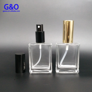 Wholesale 60ml 100 ml clear square Glass fregrence oil french Bottles,Perfume Bottles with Pump Spray for eliquid or ecig