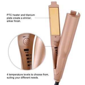 Wholesale professional private labels titanium fast electric mini hair straightener flat irons