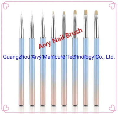 Wholesale Shinny Color Beauty Salon Nail Polish Gel Brush