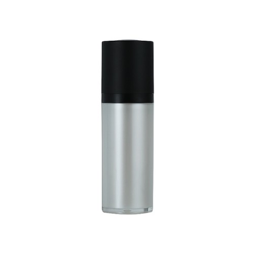 Acrylic Round Rotating Vacuum Cosmetic Press-type Lotion Dispensing Bottle