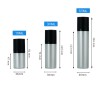 Acrylic Round Rotating Vacuum Cosmetic Press-type Lotion Dispensing Bottle