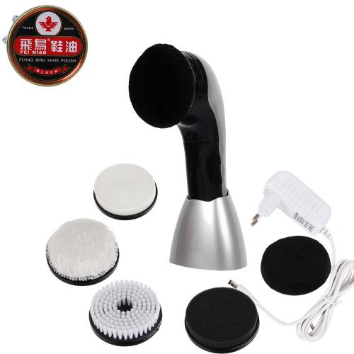 Portable rechargeable multi-function electric Leather ware hand held shoe polisher brush machine