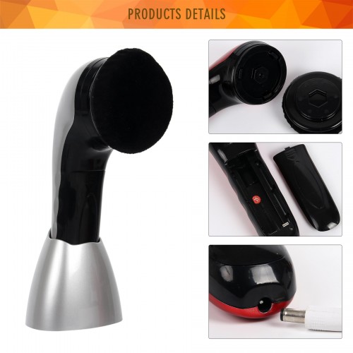 Portable rechargeable multi-function electric Leather ware hand held shoe polisher brush machine