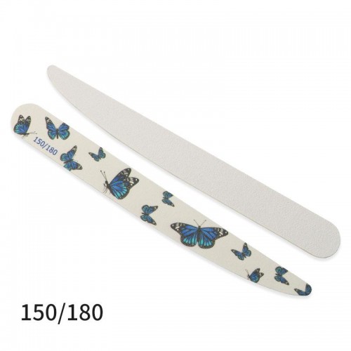 Eco Knife Shaped Butterfly Nail File Printing Nail File Wooden Knife Shape Nail Files