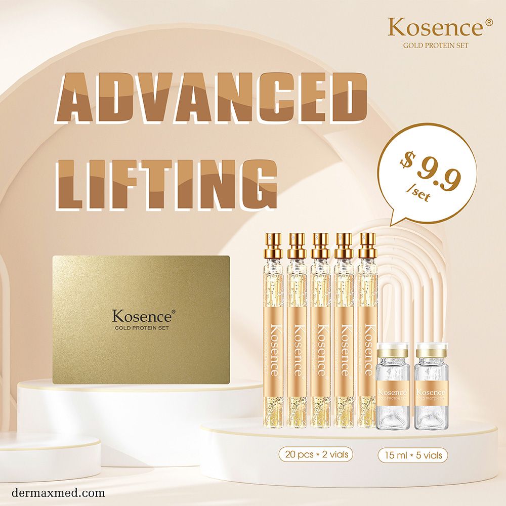Kosence Golden Collagen Thread Face Care Firming Lifting Serum Korean 24K Gold Protein Thread