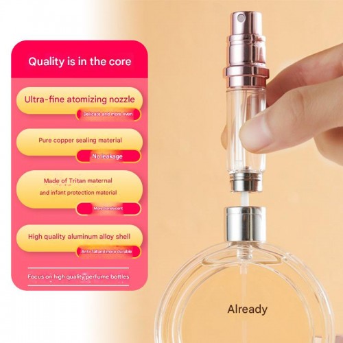 5ML High-end Travel Portable Perfume Refill Empty Bottle With Bottom Press Filling