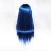 In stock 10"-24" 130% density ombre blue lace front wigs T1B-blue remy human hair wig dark root