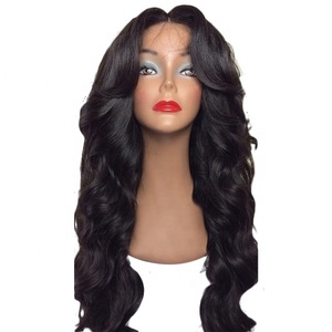 100% human hair indian malaysian lace front wigs without bangs