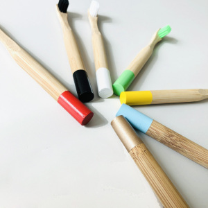 100% natural biodegradable environmentally friendly  kids bamboo toothbrush