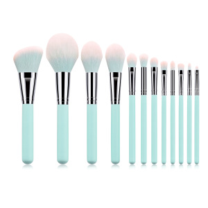 2020 hot sale 11PCS Blue Makeup Brush Set Concealer Eyeshadow Powder Brush Makeup Cosmetics Tools