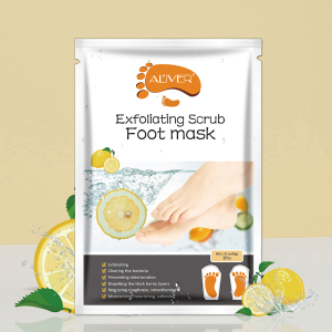 2pcs/Pair Lemon Exfoliating Foot Mask Moisturizing Hydrating Whitening Feet Care Remove Dead Skin Foot Peeling Foot Mask