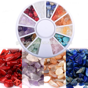 3D Irregular Nail Stone Decorations Natural Crystal Agate Stones Nails Art Design ND026