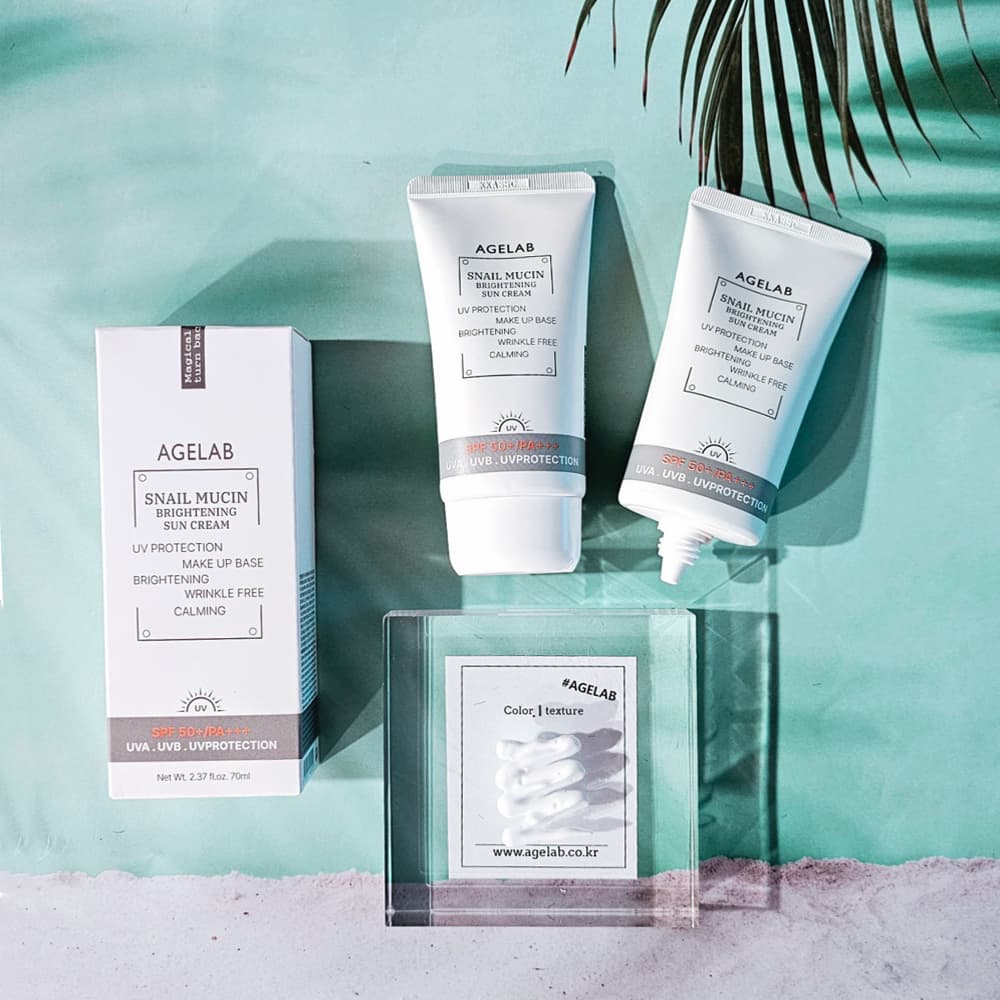 [AGELAB] SNAIL MUCIN BRIGHTENING SUN CREAM SPF50+/PA+++ 70ml