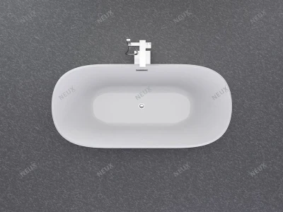 Best Prices Independent Resin Bathtub with Shower Mixer (LT-708)