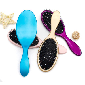 Custom Professional Low MOQ Paddle Bling Detangling Hair Brush