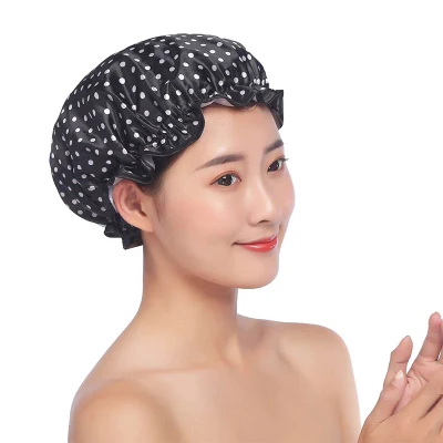 Customized Multiple Shower Bonnet Thickened Bathroom Accessories Waterproof Oily Fume Cap Female SPA Hairdressing Salon Supplies Shower Cap