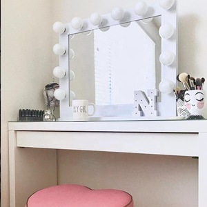 Desktop Large Hd Vanity Mirror Light Home Wedding Hollywood Led Makeup Mirror With Led Lights,Cosmetic Mirror